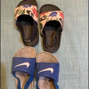 Toddler Nike slides - selling together